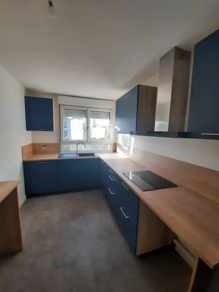 Projet cuisine complète Lyon 3 - rénovation appartement couple cuisiniste haut de gamme près Lyon